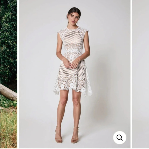 NWT Catherine Deane White Carry Lace Dress 4 - Picture 13 of 13